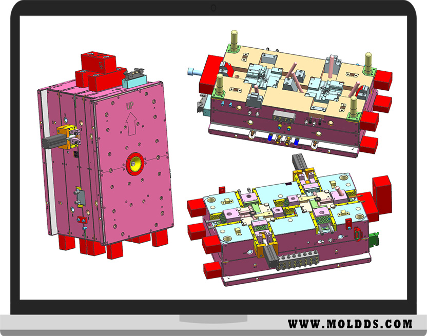 注塑模具單色全3D設計案例005